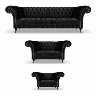 Chesterfield Sofagarnitur 3tlg Komplett Wohnzimmer Sofas Couch Neu Set