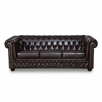 Chesterfield Sofagarnitur Sofa 3+1 Couch Polster Set Sofas Couchen Leder MÃ¶bel