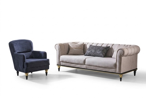Couch Sofagarnitur Wohnlandschaft Lounge Sofa Sitzgruppe PolstermÃ¶bel 3+1