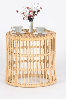Couchtisch Hochwertige Rattan GartenMÃ¶bel Terrasse Beige Exclusive Modern Luxus