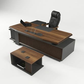 Couchtisch mit Schreibtisch Arbeitszimmer Tisch-Set Holztische BÃ¼romÃ¶bel