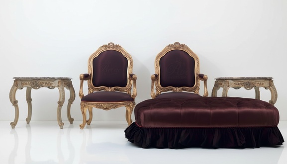 Couchtisch Tisch Beistelltisch Wohnzimmertisch Holz Royal Beistell Rokoko Barock