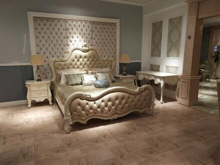 Luxus Chesterfield Betten KÃ¶nigliches Leder Bett Palast Hotel Doppelbett