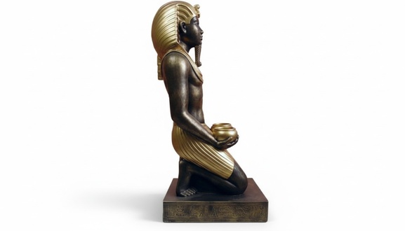 Design Ãgyptischer Figur Pharao Statue Skulptur Braun Gold Deko Skulpturen