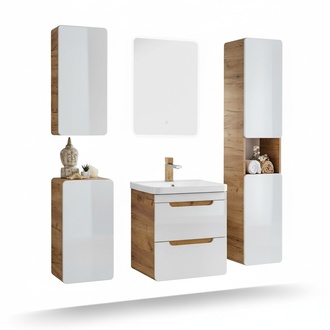 Design Bad Badezimmer MÃ¶bel 5tlg. Set Garnitur Schrank Waschbecken