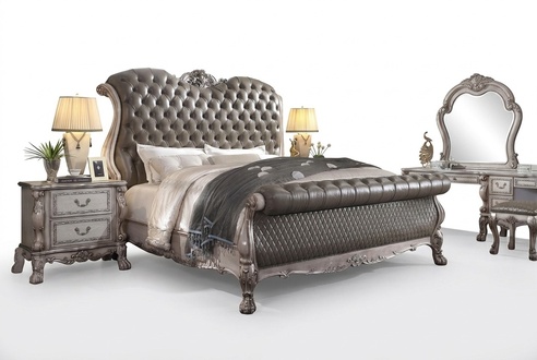 Design Barock Luxus MÃ¶bel Nachttisch Betten 180x200 Bett 3tlg. Schlafzimmer Set