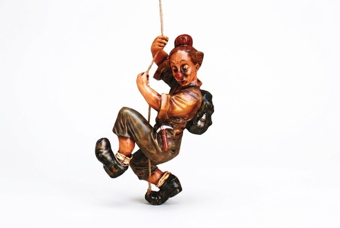 Design Bergsteiger Figur Statue Skulptur Figuren Skulpturen Dekoration