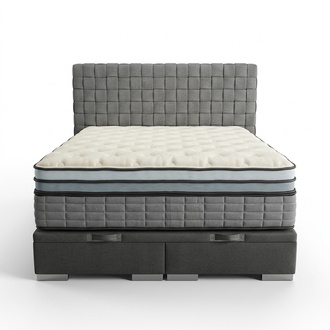 Design Bett Schlafzimmer Textil Leder Samt Polster Betten Ohne Kopfteil