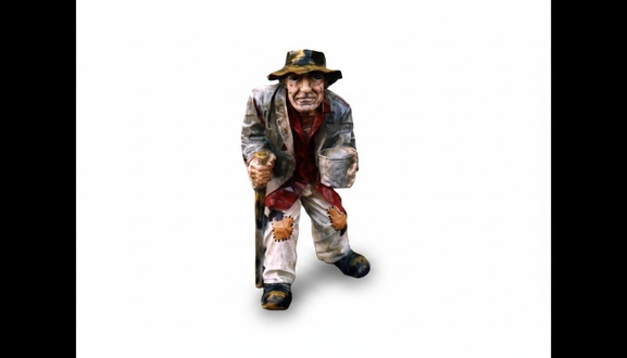 Design Bettler Figur Statue Skulptur Figuren Skulpturen Deko Dekoration