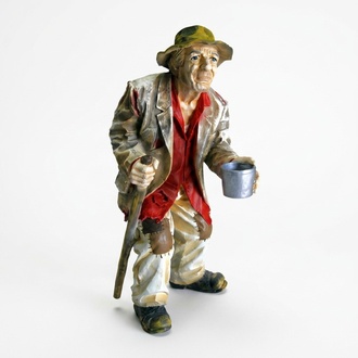 Design Bettler Figur Statue Skulptur Figuren Skulpturen Dekoration Deko