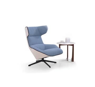 Design Blauer Ohren Luxus Sessel Lounge Club Relax Stuhl Polster Sitz Leder Neu