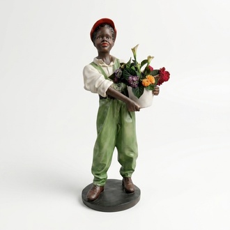Design BlumenhÃ¤ndler Figur Statue Skulptur Figuren Skulpturen Dekoration