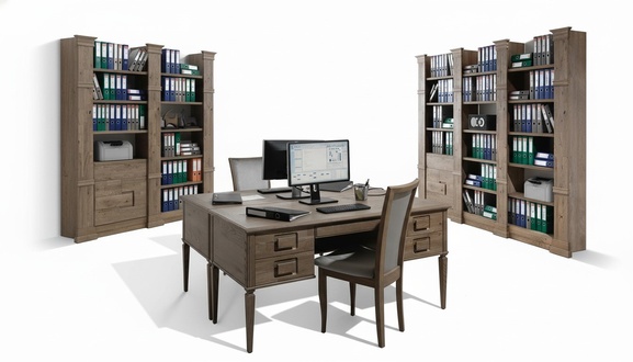 Design BÃ¼ro Office Kanzlei Tisch Regal Akten Schrank Deko Schreib Tische