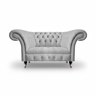 Design Chesterfield Sofa 2-Sitzer Textil Couch Polster Moderne PolstermÃ¶bel