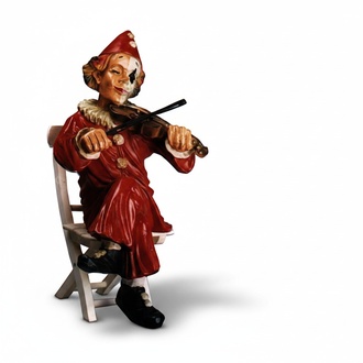 Design Clown-Fiedler Figur Statue Skulptur Figuren Skulpturen Dekoration