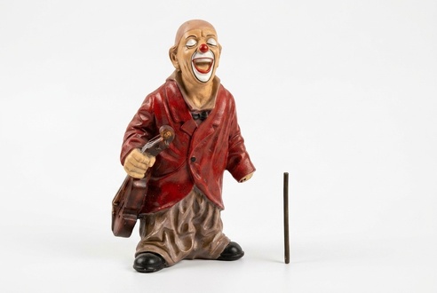 Design Clown-Geiger Figur Statue Skulptur Figuren Skulpturen Dekoration