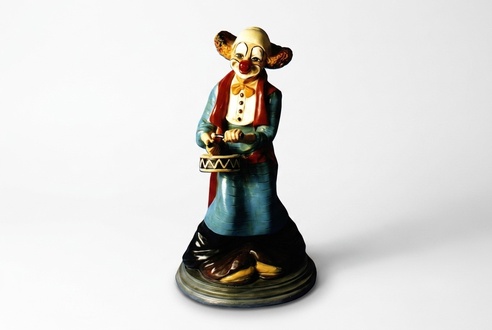 Design Clown Trommler Figur Statue Skulptur Figuren Skulpturen Deko