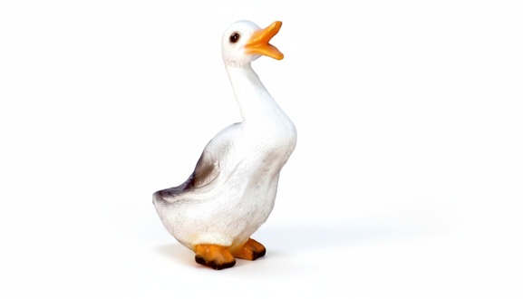 Design ENTE Figur Statue Skulptur Figuren Skulpturen WeiÃ Natur Dekoration