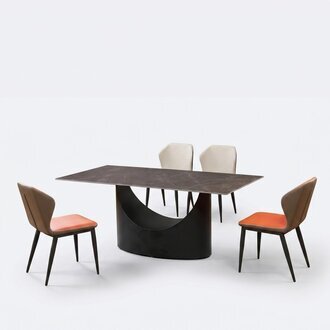 Design Ess Tisch 4 StÃ¼hle Set Garnitur Zimmer Gruppe 5 tlg. Tische Marmor