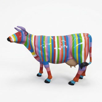 Design Figur Skulptur Bunt Bemalte Statue Deko 147x210m Garten