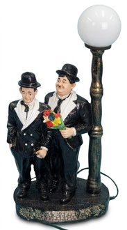 Design Flip und Flap Figur mit Lampe Statue Skulptur Figuren Skulpturen Deko Neu