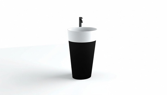Design Freistehender Waschtisch Acryl Waschschale Mit SÃ¤ule