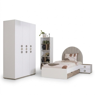 Design Kinderzimmer Komplete Bett KindermÃ¶bel Holz WeiÃ Set 4tlg Neu