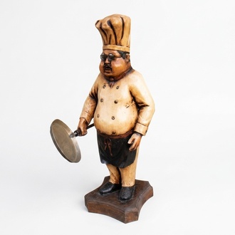 Design Koch Figur Statue Skulptur Figuren Skulpturen Dekoration Chief Deko