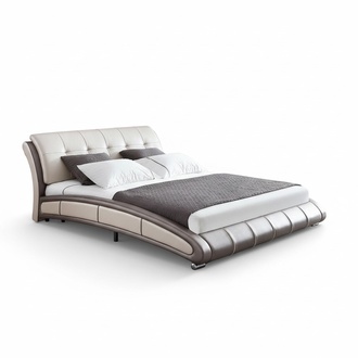 Design Leder Bett Polster Doppel Hotel Betten Schlaf Zimmer Ehe 180x200 cm