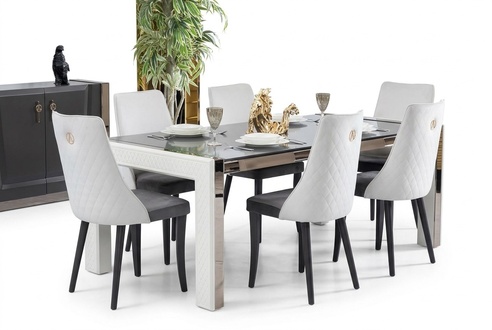 Design Luxus Tische Esszimmer Italienische MÃ¶bel Tisch Lehnstuhl 6x StÃ¼hle Neu