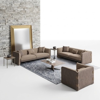 Design Luxus Wohnzimmer 6tlg Garnitur PolstermÃ¶bel Einrichtung Dreisitzer Sofas