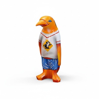 Design Luxus XXL 67cm Figur Skulptur Handarbeit Pinguin Tier