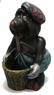 Design Maulwurf Figur Garten Statue Skulptur Figuren Skulpturen Dekoration Neu