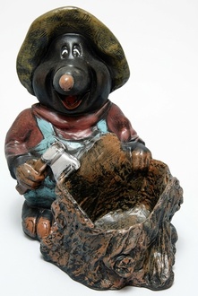 Design Maulwurf Vase Design Skulptur Figur Statue Statuen Figuren