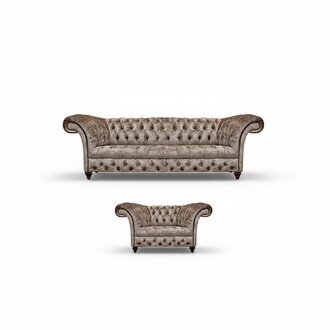 Design MÃ¶bel Luxus Sofa Couch Dreisitze Chesterfield Beige Sessel Einrichtung