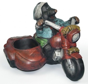 Design Motorrad Vase Design Skulptur Figur Statue Statuen Figuren
