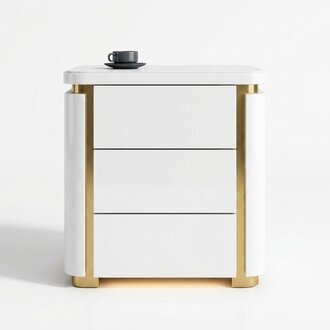 Design Nacht Tisch.Konsole Metall Glanz Tische Konsolen Schlaf Zimmer