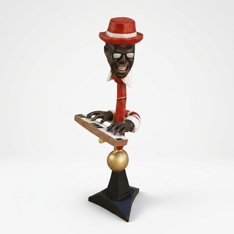 Design Pianist- Geist Figur Statue Skulptur Figuren Skulpturen