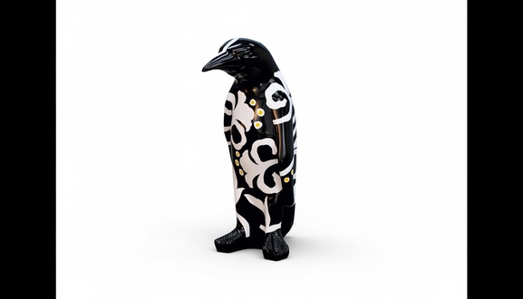 Design Pinguin Abstrakt Figur Statue Skulptur Figuren Skulpturen Dekoration