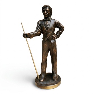 Design Pool Snooker Billard Figur Statue Skulptur Figuren Skulpturen