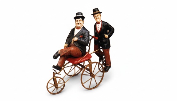 Design Radfahrer Figur Statue Skulptur Figuren Skulpturen Dekoration