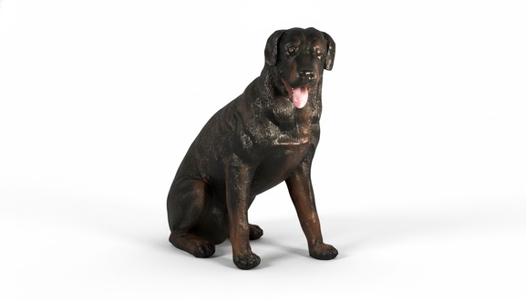 Design Rotweiler Hund Figur Statue Skulptur Figuren Skulpturen