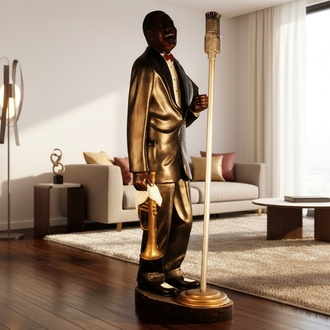 Design SÃ¤nger Figur Statue Skulptur Figuren Skulpturen Gold Dekoration