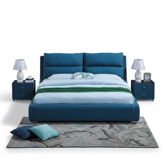 Design Lederbett Schlafzimmer 3tlg. Set 2x Nachttisch Luxus Betten MÃ¶bel