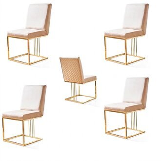Design Stuhl Set 4x Sessel Textil StÃ¼hle Stoff Esszimmer Neu Polster