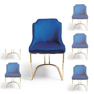 Design Stuhlset Gruppe Polsterung Textil 8 StÃ¼hle MÃ¶bel Luxus Garnitur