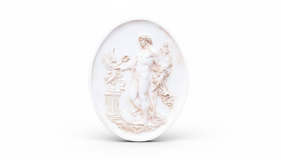 Design Wand Adam Bild Relief Antike Kunst Dekoration Statue