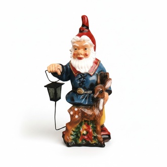 Design Zwerg Garten Laterne Figur Statue Skulptur Figuren Skulpturen