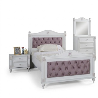 Designer Bett Nachttisch Schlafzimmer Jugendzimmer Set MÃ¶bel 2tlg. Betten