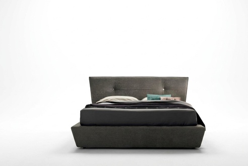 Designer Bett Betten Schlafzimmer Leder Textil Hotel Luxus Samt Polster